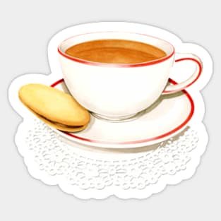 Cup of Tea and a biscuit! Sticker